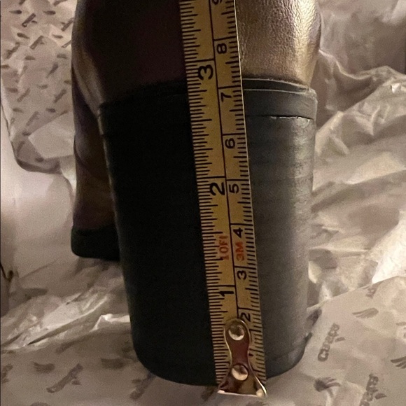 CASTA Twist Combo Heeled Boots in gold & olive, NIB, size 39 (8.5 US) - Picture 15 of 15